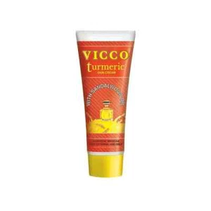 Crema para la piel de cúrcuma Vicco con aceite de sándalo 50 g X 10 paquetes compra 2 de descuento 10 % - Imagen 1 de 7