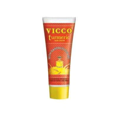 Vicco Turmeric Skin Cream with Sandalwood Oil 50gm X 10 Packs  buy 2 off 10% - Image 1 of 4