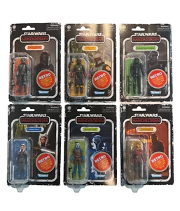 STAR WARS Retro Series IL MANDALORIANO (Onda 2) Set di 6 action figure 3,75" - Foto 1 di 7