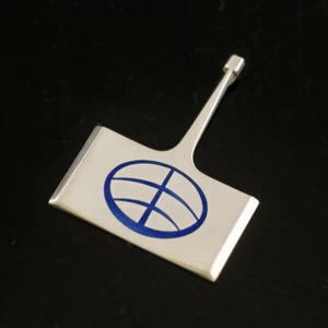 Silver Pendant w/ Blue Enamel - David Andersen, Norway - Picture 1 of 1
