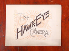 BOSTON CAMERA CO. HAWK-EYE SALES BROCHURE, 1889/cks/217856