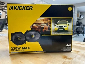 Kicker CSC684, CS Series 6x8" 2 Way Coaxial Car Speakers (46CSC684) - Picture 1 of 2