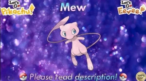 Pokémon Let's Go Pikachu & Eevee 6IV MEW POKEBALL PLUS EVENT - JEDE NATUR - SCHNELL - Bild 1 von 1