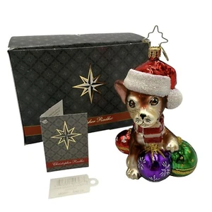 Christopher Radko Chiquito Chihuahua Dog Glass Ornament w/Box 2012 1016459 RARE - Picture 1 of 9