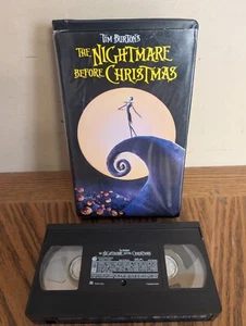 Vintage Tim Burton’s The Nightmare Before Christmas Halloween VHS Cassette Tape - Picture 1 of 3