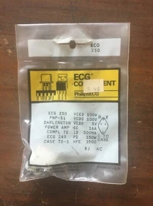 ECG250 - PNP Si Darlignton Power Amp - Crosses with NTE250 - Picture 1 of 1