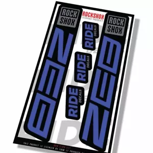 Rockshox Zeb 2021 Fork Decals - Slate - Licensed by Rockshox - Picture 1 of 3