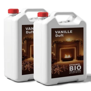 10 Liter Bioethanol VANILLEDUFT Premium 100% für Kamin Ethanolkamin 2 x 5L - Bild 1 von 7