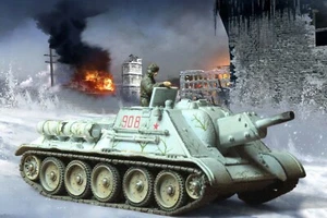 FORCES OF VALOR RUSSIAN WW2 SU-122 SPG TANK 1/72 #85041 - Picture 1 of 5