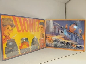 Vintage Hallmark Lionel Train Sign Railway Railroad Engines Engineers Lot Of 2 - Picture 1 of 9