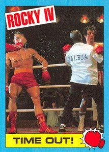 1985 Topps Rocky IV #44 Time Out! Rocky Balboa Ivan Drago