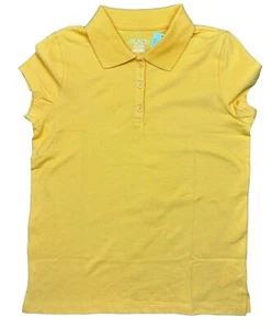 The Children’s Place Girl Marigold Yellow Short Sleeve Shirt Size L 10/12 - Picture 1 of 6