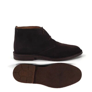 Trask Brady Chukka Ankle Boot Brown Italian Suede Lace Up Vibram Sole Mens 11M  - Picture 1 of 12