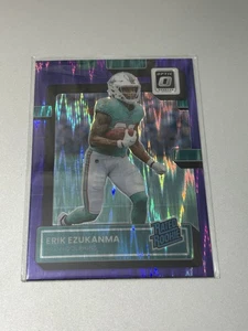 2022 Optic #239 Erik Ezukanma Purple Shock Rookie Miami Dolphins Football Rc - Picture 1 of 2