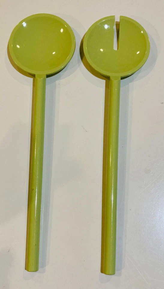 Guzzini Tiffany Collection Salad Servers Mauve Green - Image 1 of 2