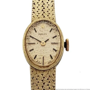 Rolex Armbanduhr 14k Gold Damen Vintage läuft - Bild 1 von 13