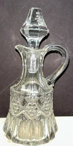 Vintage Clear Glass Cruet With Stopper - Picture 1 of 7
