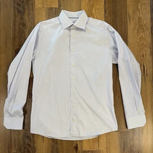 Eton Slim Fit Oberhemd Herren 41/16 lila/blau kariert langarm  - Bild 1 von 11