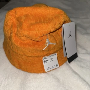 Neu Jugend Nike Jordan Apex Fischerhut orange, Größe (8-20) Jugend Kind, UPF 40+ neu mit Etikett - Bild 1 von 5