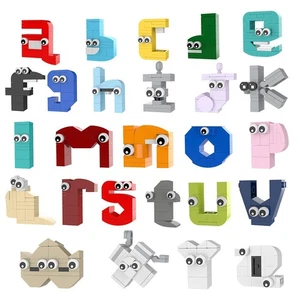 Moc 583pcs Alphabets Lowercase A-Z Building Blocks Toys Set for Kids Build Gift - Picture 1 of 6