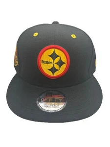 CAPPELLO BERRETTO PITTSBURGH STEELERS NEW ERA NFL NERO 80° ANI SNAPBACK 9FIFTY 950 NUOVO CON ETICHETTE! - Foto 1 di 5
