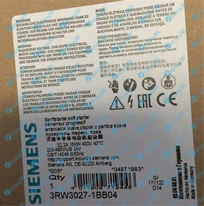 1PCS New Siemens soft starter 3RW3027-1BB04 - Picture 1 of 2