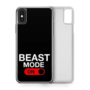 Beast Mode On Fitness Slogan Phone Case for iPhone Models - Picture 1 of 3