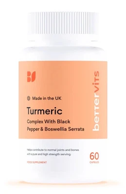 BetterVits - Turmeric Complex with Black Pepper & Boswellia Serrata - Jan27 BBE