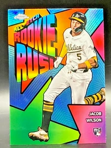 2025 Jacob Wilson Topps Chrome All-Etch Rookie Rush RC Athletics CERR-6 - Bild 1 von 2