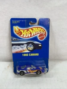 Rare 1994 Hot Wheels #242 DK Blue Enamel 1993 Camaro ~ Blackwalls - Bild 1 von 1