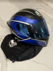 AGV K1 Motorcycle Helmet Size S 0T45H Blue/Black - Used - Picture 1 of 7