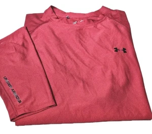¡Nuevo! UNDER ARMOUR GOLF-Rojo Tejido Poli/Spdx, Hombres LS, Camisa Atlética Ajustada-(XL) - Imagen 1 de 4