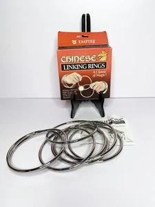 Empire Magic Chinese Linking Rings 4" Rings - Magic Trick Illusion - Picture 1 of 1