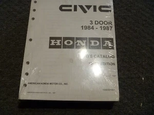 1984 1985 1986 1987 Honda Civic Hatchback Parts Catalog Manual 13SB30PAEA01 - Picture 1 of 1