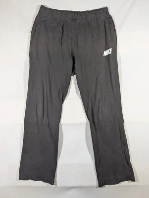 Nike Sweatpants Men's Large Straight Leg Logo Running Activewear Jogging Gray - Image 1 of 4