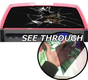 P416 Zombie Glass Rear Window Tint Graphic Decal Wrap Back Pickup Graphics - Picture 1 of 5