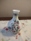 Wedgewood Vase 1996 Vintage "Sarah" White Floral Bone China Made In England