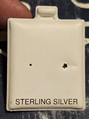 Гвоздики для носа из стерлингового серебра 925 пробы с черным ониксом - Изображение 1 из 4