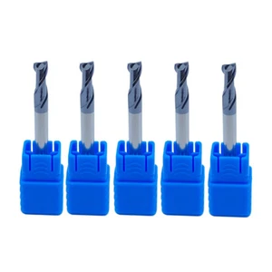 5pcs HRC45 D4X2F tip diameter 4mm 2 Flute End Mill CNC Milling Cutter Bit - Picture 1 of 6