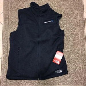The North Face Herren L Pullover Fleece Weste Genwor Navy Blau LOGO Bestickt NEU - Bild 1 von 4