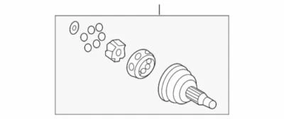 Junta CV genuina GM 1999-2020 Cadillac Chevrolet GMC Escalade Silverado 22928970 Foto 1 de 2