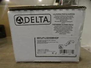 New Delta Electronic Hands Free Faucet Commercial Grade 591LF-LGHGMHDF 4" Chrome - Picture 1 of 7