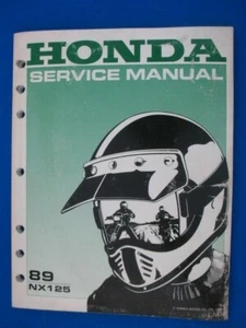 Honda 1989 NX125 Original Factory Service Manual XLNT AHRMA P933 - Bild 1 von 5