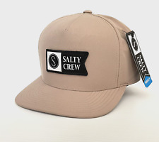 SALTY CREW ALPHA TECH 5 PANEL MEN'S CAP HAT 50+UPF Fabric Quick Dry NWT Z20