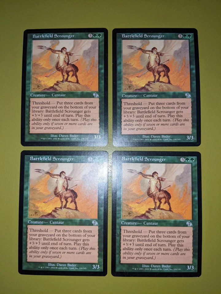 Battlefield Scrounger x4 Judgment 4x Playset Magic the Gathering MTG - Image 1 of 1