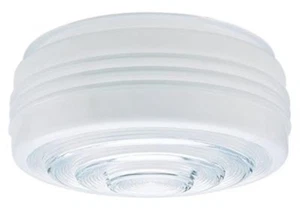 Westinghouse 8560800 - 8-Inch White and Clear Glass Drum Shade - 6 Pack - Picture 1 of 1