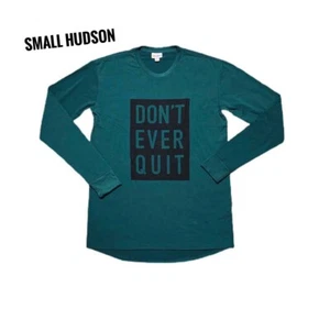 Camisa Pequeña LuLaRoe Hudson VERDE Mangas Largas Don't Ever Quit Apt 6/8 - Imagen 1 de 1