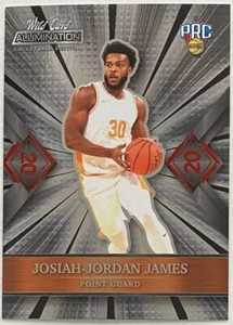 2022 Wild Card Alumination Red 20 Stripe #ABC-45 Josiah-Jordan James Tennessee