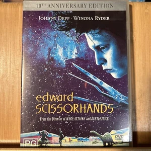 Edward Scissorhands DVD 10th Anniversary Edition DVD 1990 Region 4 (S6.3) - Picture 1 of 3
