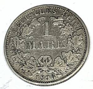 # C9935   GERMANY      COIN,     ONE MARK  1896-A - Picture 1 of 2